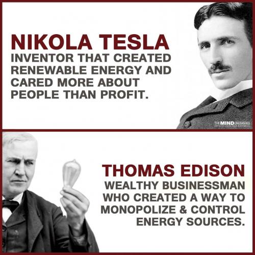 Nikola Tesla vs Thomas Edison